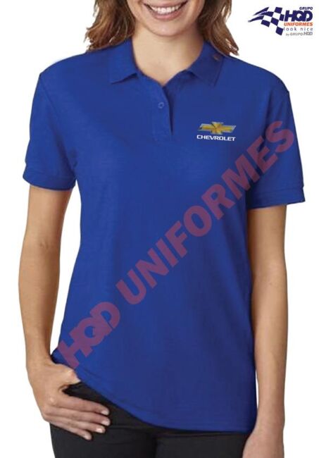Polo Chevrolet Azul Rey Dama