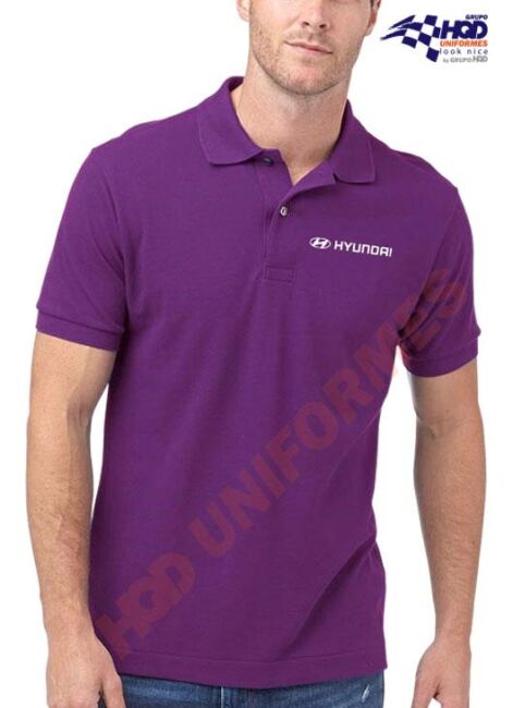Polo Hyundai Purpura Caballero