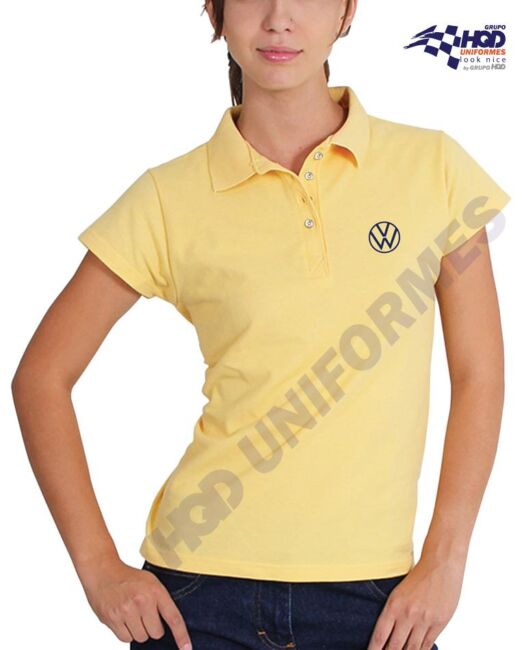 Polo VW Amarillo Mujer